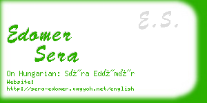 edomer sera business card